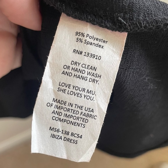 SHOWMEYOURMUMU Mini Black Dress L - Picture 4 of 4